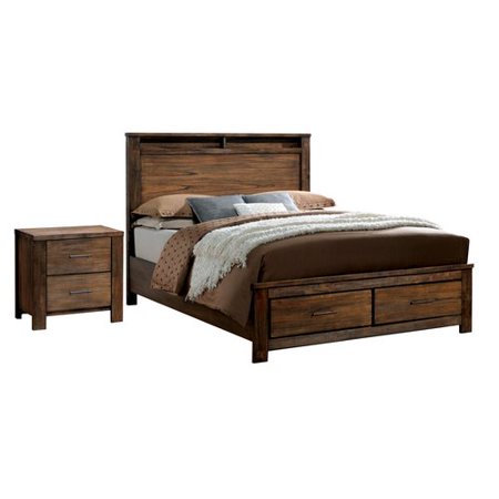 Furniture Of America Madera 2-Piece Antique Oak Bedroom Set Furniture of America Madera 2-Piece Antique Oak Bedroom Set, Multiple Sizes - Furniture Of America Madera 2-Piece Antique Oak Bedroom Set