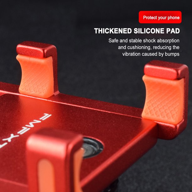 Bicicleta teléfono montaña manillar navegación estante móvil bicicleta soporte rojo Sywqhk Accesorios para bicicletas