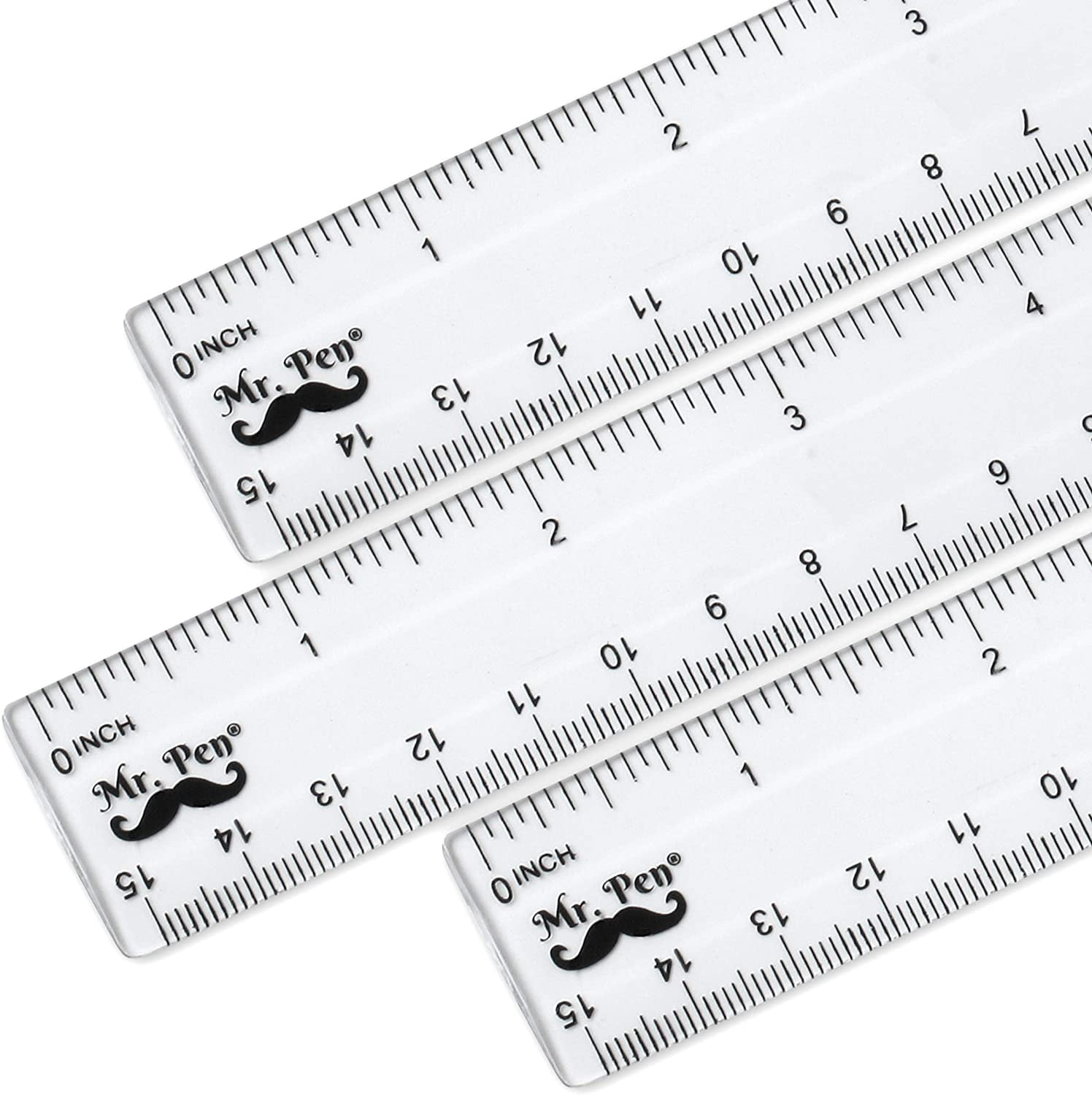 Mr. Pen Ruler Set – 24 Pack (12-inch & 6-inch), Clear Plastic, Dual-Side Inch & Centimeter Markings - View #10