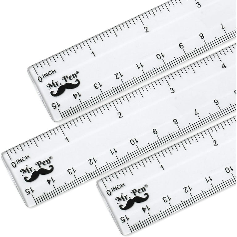  VILLCASE 3pcs Line Drawing Ruler Measuring Rulers