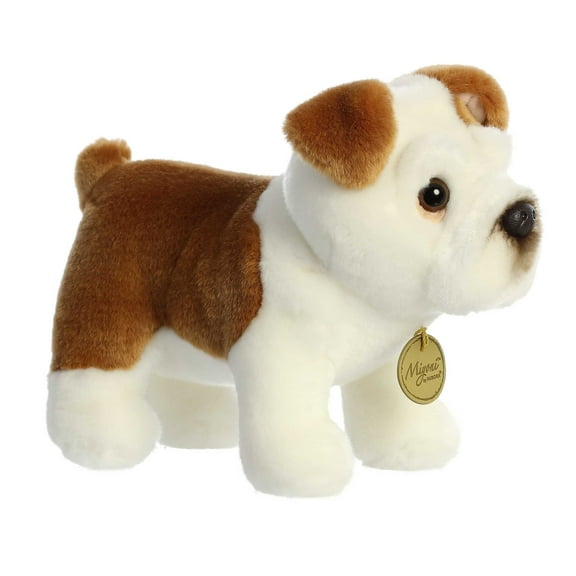 Aurora - Small Brown Miyoni - 9.5" Bulldog - Realistic Stuffed Animal
