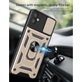thumbnail image 4 of for Samsung Galaxy A04E Case with Screen Protector [360°Rotatable Kickstand] Military Grade Protection Anti-Scratch Phone Case, Magnetic Car Mounts for Samsung A04E(Gold), 4 of 15
