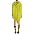 thumbnail image 3 of Dr. Seuss Women's Grinch Sleep Shimmer Lounger with Socks, 3 of 5