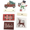 thumbnail image 1 of Christmas Tree Decor Children‘s Gifts Desktop Decoration Creative DIY Wooden Nutcracker Soldier Puppet Set, 1 of 8