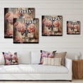 thumbnail image 4 of Designart "Pink Blue Hydrangea love expression" Floral Print on Natural Pine Wood, 4 of 5
