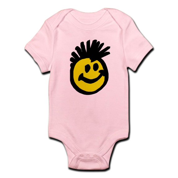 CafePress - Happy Punk Mohawk Infant Creeper - Baby Light Bodysuit