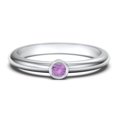thumbnail image 1 of Classic Bezel Set Birthstone Ring - Amethyst (February), 1 of 4
