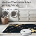 thumbnail image 5 of ODIKA 2'x3' Machine Washable Non-Slip Area Rug, Contemporary Gold Vein Marbled Floor High Traffic Rug, Black, 127392, 5 of 5