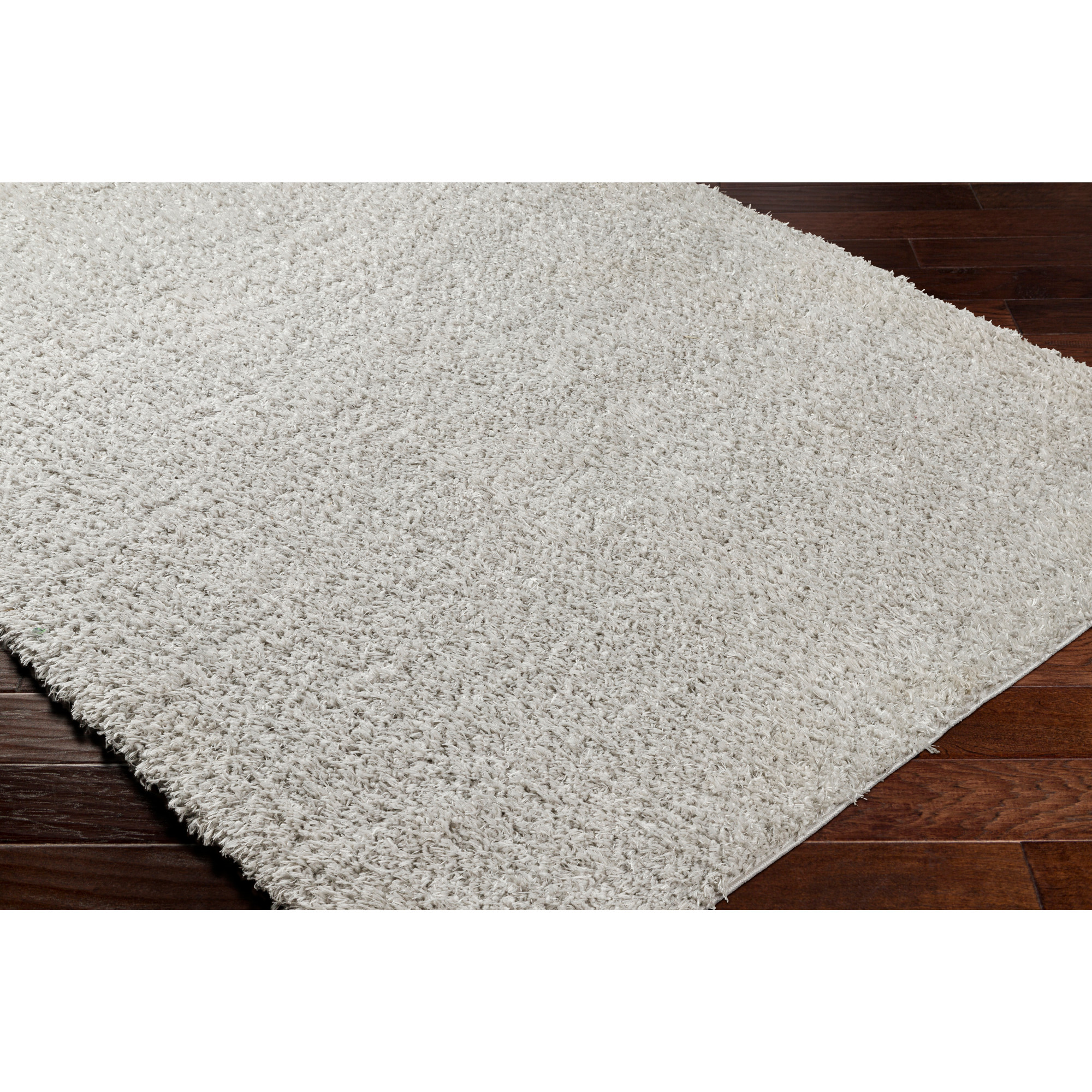 Artistic Wavers Moda Shag Area Rug, 9'2" x 12', Light Gray