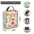 thumbnail image 3 of Mushroom Insulated Lunch Bag Lunch Box for Office Workers Bento Lunch Box Cooler Bag with Front Pocket for Travelers Cute Lunch Tote Bag Lunchbox for Work/Office/School/Picnic, 3 of 6