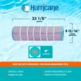 thumbnail image 3 of Hurricane 4 Pack HF8418-01P Platinum Purple Spa Filter Cartridge Replacement, 3 of 7