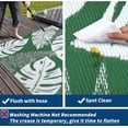 thumbnail image 6 of Memoryfield 8' x 10'Outdoor Rug, Waterproof Foldable Plastic Straw Mat, Reversible Patio Rug for Deck, Porch, Backyard, RV, Beach & Picnic, Green/White, 6 of 8