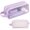 Purple, variant on Dcbeduff Large Mesh Pencil Case Clear Handheld with 2 Compartments, Purple