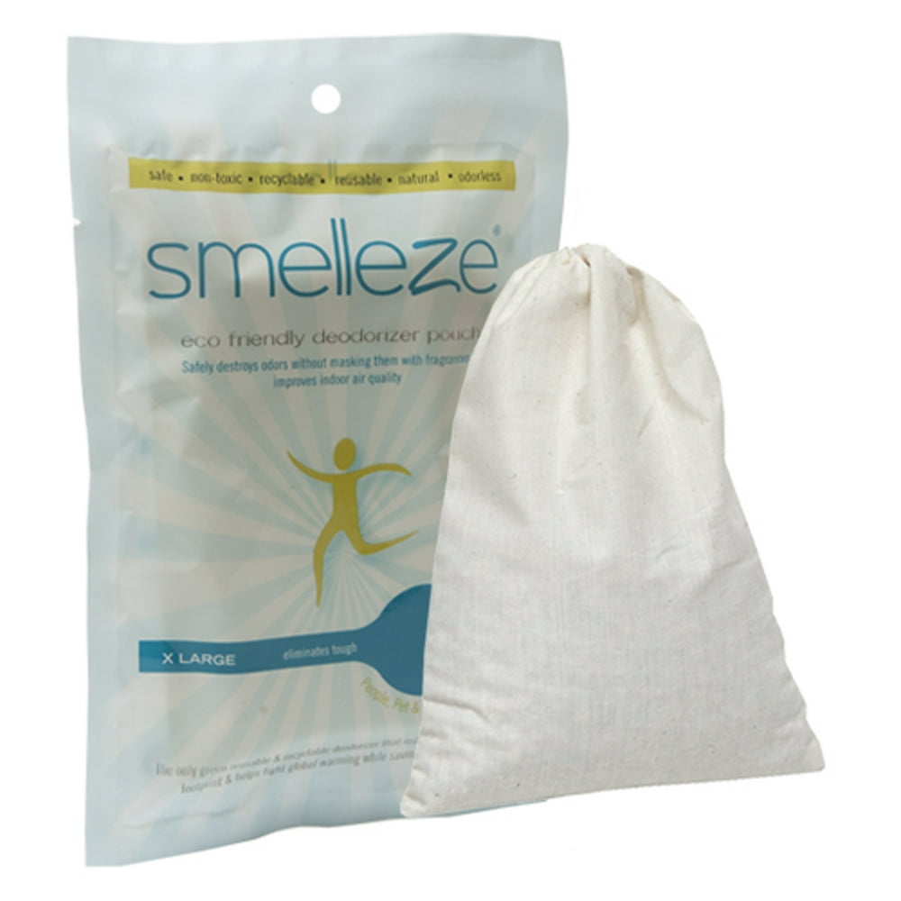SMELLEZE Reusable Laundry Smell Removal Deodorizer Pouch Removes Clothes Stench Without Scents