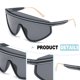 thumbnail image 3 of Tendencia de moda, gafas de sol de una sola pieza con montura grande, gafas de sol populares, hechas de PC, 3 of 5