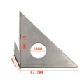 thumbnail image 5 of Homena Triangle Square Ruler Made Of Stainless Steel Triangle Square Ruler Marking, 5 of 10