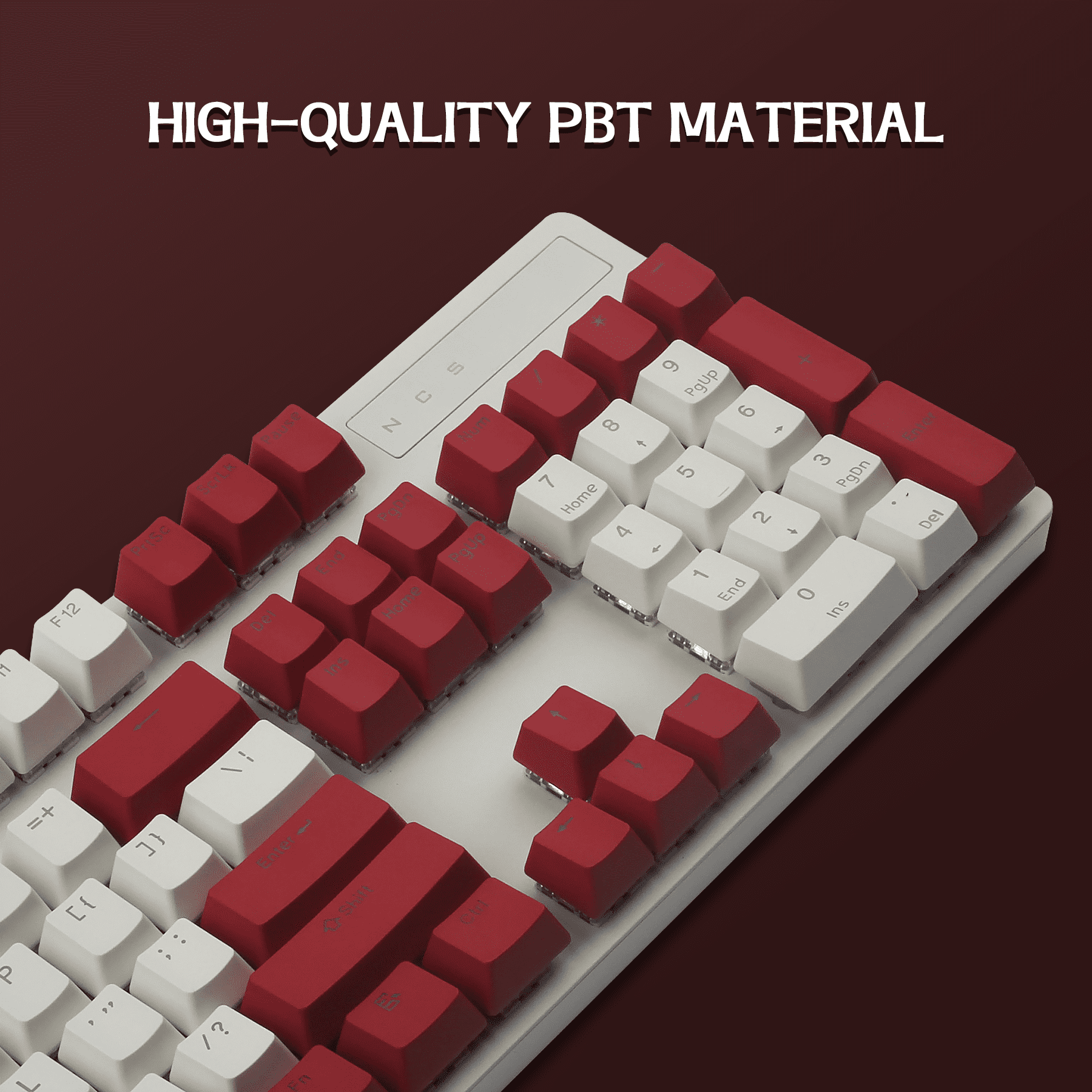 Hyssop PBT Keycaps Gaming Keycaps Doubleshot Backlit Keyset OEM Profile Cherry MX for 61 87 104 108 MX Switches Mechanical Keyboard