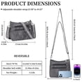 thumbnail image 2 of GAEKEAO Crossbody Bags for Women Soft Leather Large Capacity Multi Pocket Shoulder Purse with Adjustable Strap, 2 of 8