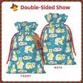 thumbnail image 2 of Honeii Cute Polar Bear Fishing Print Small Burlap Bags,Christmas Drawstring Treat Bags Gift Bags Reusable Candy Goodie Wrapping Bags for Holiday Party Favors Supplies -Medium, 2 of 9