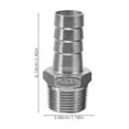 thumbnail image 4 of HEALEEP 2 Pcs Raccord de Tuyau en Acier Inoxydable pour Divers Scénarios et Tuyau d'Air, 4 of 8
