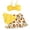 Yellow, variant on Hienoo Girls 3-Piece Swimsuit Bikini Set with Sunflower Print Cover Up Skirt, Sizes 7-14