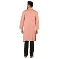 thumbnail image 4 of Atasi Indian Designer Kurta For Mens Party Wear Solid Color Ethnic Long Shirt, 4 of 7