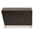 thumbnail image 3 of Baxton Studio Eckhart Modern and Contemporary Two-Tone Dark Brown and Oak Finished Wood Cat Litter Box Cover House, 3 of 10