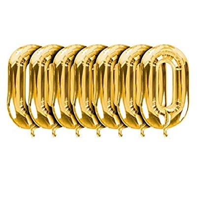 Gold Linking Chains Set Of 7 Giant Party Balloon Decorations For