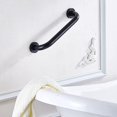 thumbnail image 2 of Barra de apoyo para baño, manija de seguridad para ducha, barra antideslizante de 30 cm para baño, bañera, inodoro (negro) JAMW Sencillez, 2 of 4