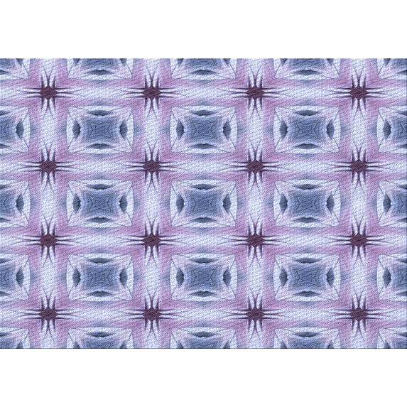 Ahgly Company Machine Washable Indoor Rectangle Transitional Light Purple Area Rugs, 8' x 10'
