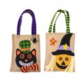 thumbnail image 5 of Costeam 7.5in 2 Pack Cotton Linen Gift Bags, Small Bags for Gifts, Bulk Gift Bags with Handles Gift Bag Halloween Cute Candy Bag Party Storage Bag Combination, 5 of 7