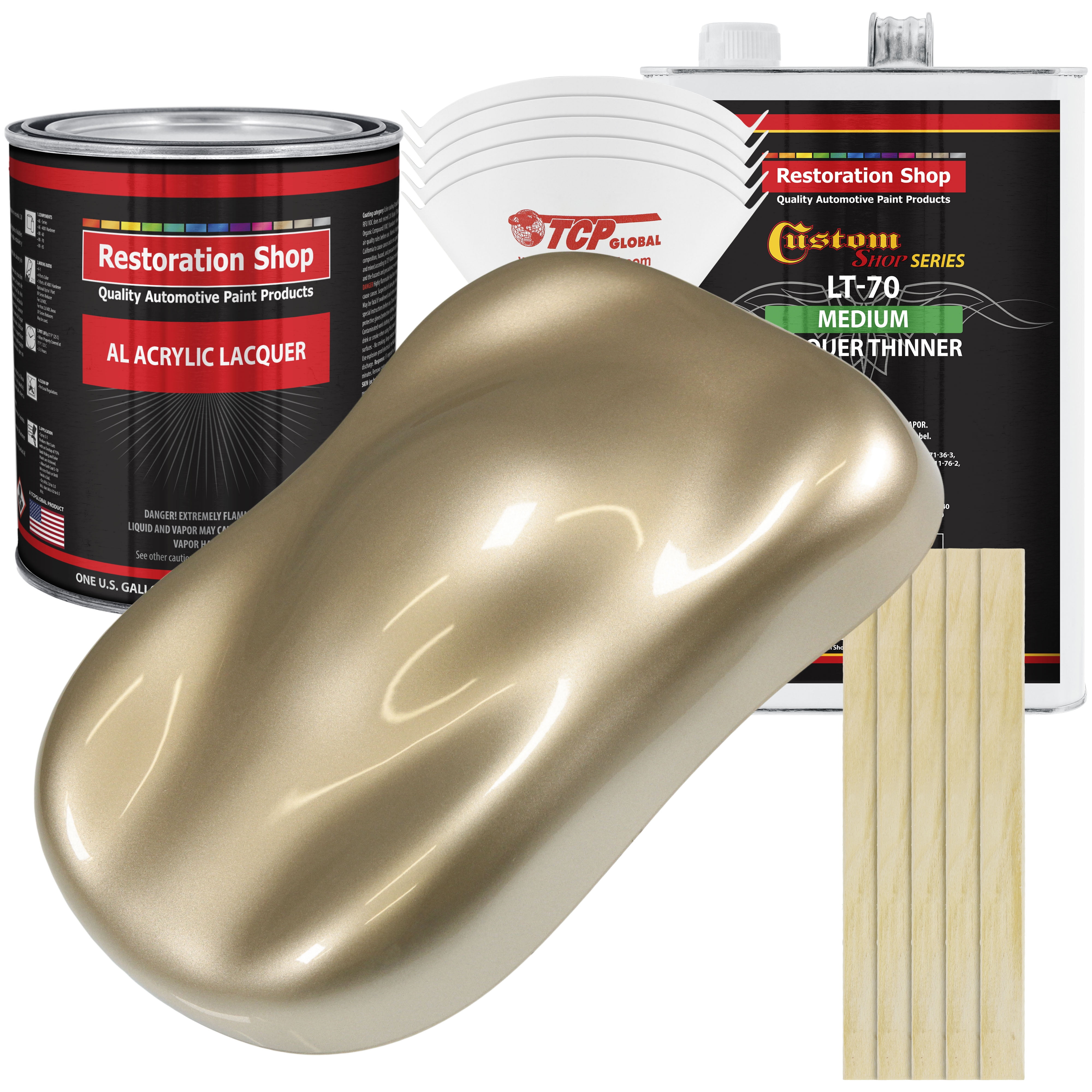 Restoration Shop Driftwood Beige Metallic Acrylic
