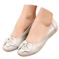 thumbnail image 2 of XIMIN Women's Flats Mesh Shoes Faux Suede Round Toe Ballet Dressy Non Slip Solid Color Comfortable Breathable Slip On Walking Casual Shoes Footwear (7.5, Gray), 2 of 5