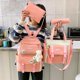 thumbnail image 3 of 4 Pcs Set Kawaii Backpack For Student School Bags For Teenager Girls Schoolbag Book Bags Pencil Case Women Travel Backpack Tote, 3 of 4