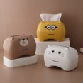 thumbnail image 4 of Bangcool Tissue Cover Cute Cartoon Nonslip Facial Tissue Holder Tissue Box Cover for Home, 4 of 10