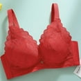 thumbnail image 4 of FAHXNVB Women Wireless Lace Bra Thick Padded No Underwire Full Coverage Push Up Gathering Daily Bras Breathable Comfort Support Bralettes, 4 of 6