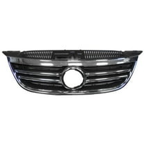 New Aftermarket  Chrome And Black Front Grille 5N0853651C2ZZ Three Piece fits 2009-2011 Volkswagen Tiguan
