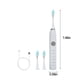 thumbnail image 3 of Xihbxyly Cepillo de Dientes Eléctrico, 3 Cabezales, 5 Modos de Limpieza, Ipx7 Resistente Al Agua, Carga Rápida, Batería de Larga Duración, Recargable Por Usb, Limpieza Suave y Eficaz, Blanco, Verde,, 3 of 7