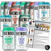 BrewDog 15 Ultimate Mixed Pack, Non-Alcoholic Pack | Includes Faux Fox, Nanny, Elvis, Hazy, & Punk | 12oz Cans