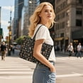 thumbnail image 6 of ZUXONGSY Paw Print Handbag for Women Waterproof Work Bag Portable Laptop Tote Bag with Zip Compartments for Shopping Work, 6 of 6