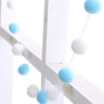 thumbnail image 3 of 2M Assorted Pom Poms Balls for DIY Creative Crafts Hanging Decorations (White Blue), 3 of 7