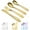 Gold, variant on ReaNea Toddler Utensils Stainless Steel Kids Silverware Set Toddler Forks, Baby Spoons and Knife 4 Pieces