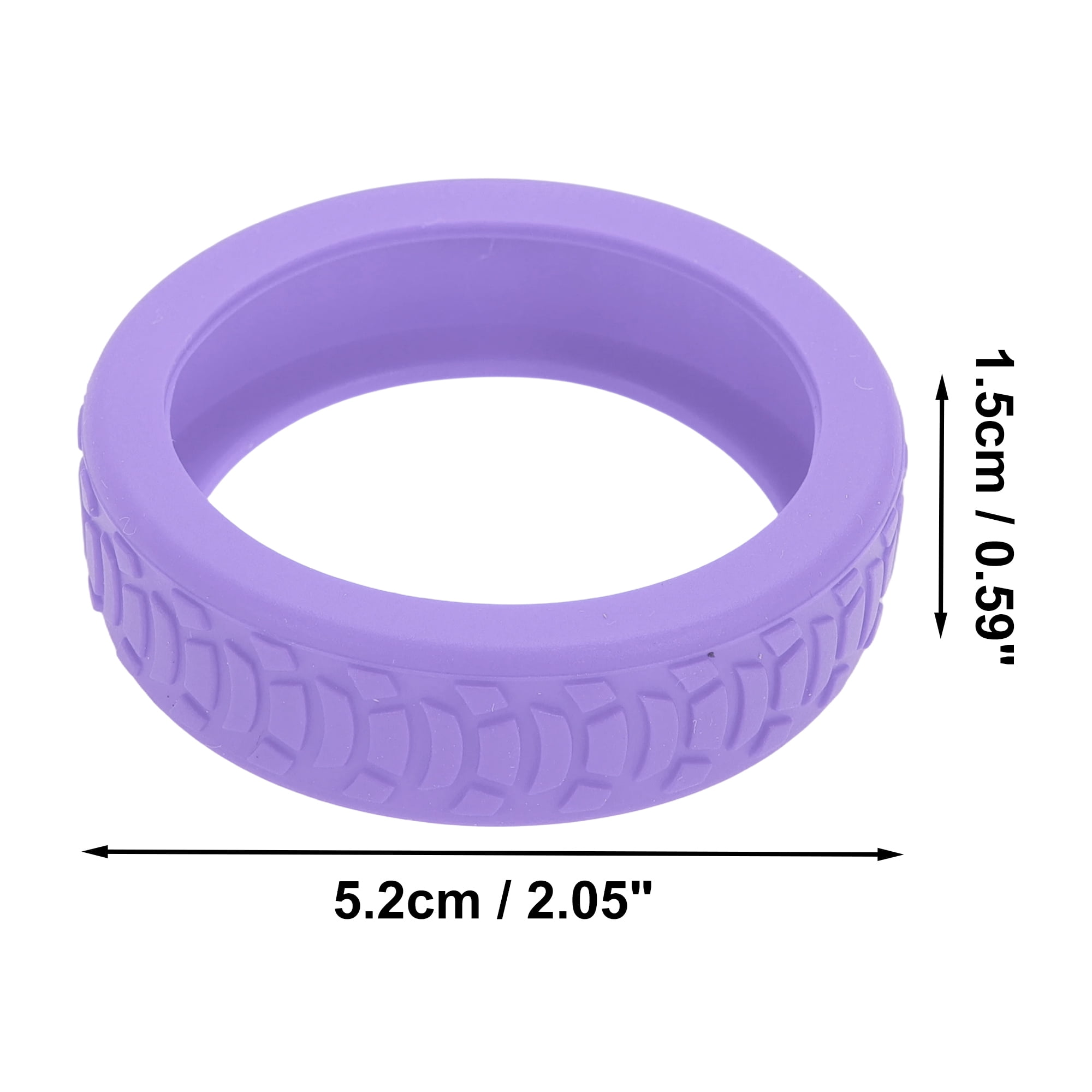 Unique Bargains Durable Convenient Luggage Wheel Covers for Travel 4Pcs Light Purple
