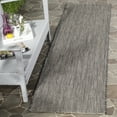 thumbnail image 2 of SAFAVIEH Courtyard Blazhe Chevron Indoor/Outdoor Runner Rug, Black/Beige, 2'3" x 5', 2 of 11