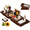 Brown, variant on Artmeer Bamboo Bathtub Caddy Tray, Expandable Bath Table with Cup Holder, Book and Tablet Stand, Bathroom Organizer with Extending Sides, Black