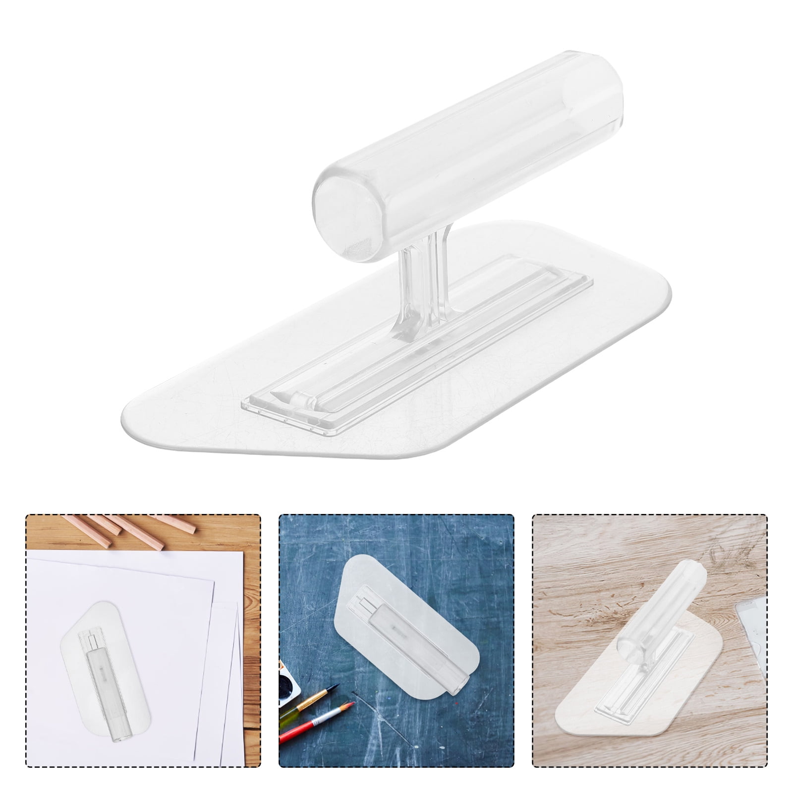 HONMEET Sharp Edged Transparent Acrylic Trowel for Home Art Projects