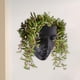 thumbnail image 3 of Macetas decorativas creativas para pared, macetas con forma de cara para interiores. Negro, 3 of 9
