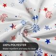 thumbnail image 2 of 4th of July Memorial Day Round Tablecloth 60 Inch Waterproof Stars Patriotic Fireworks Balloon Table Cover Independence Day Table Cloths for Holiday Party Picnic Kitchen Dinner Decor, 2 of 6