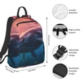 thumbnail image 2 of Yiaed Sunshine Ocean Whale Print Lightweight Backpack Travel Backpacks Hiking Daypack for Women Men, 2 of 5