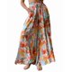 thumbnail image 1 of Pantalones Anchos de Pierna para Mujer, Pantalones Palazzo Florales Fluidos para Mujer, Pantalones Casuales de Verano de Cintura Alta. Estampados Coloridos L, 1 of 7